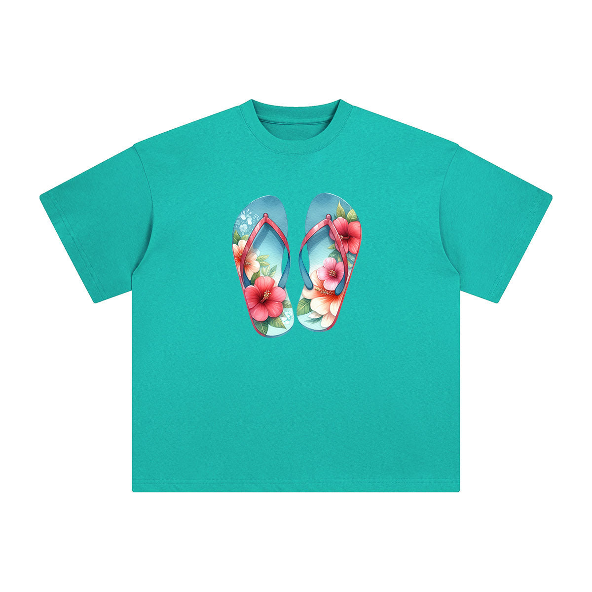 Summer Vacation Slippers Graphic Tee-INNBLAC Fashion Apparel