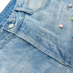 Vintage Star Embellished Wide Leg Jeans