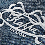 Heavyweight American Washed Distressed Denim Jacket with Flouncing