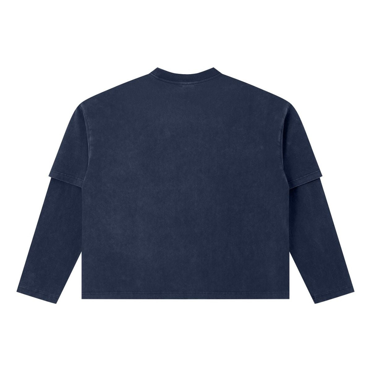 Vintage Snow‑Washed Relaxed Two‑Piece Sleeve Long Sleeve T‑Shirt