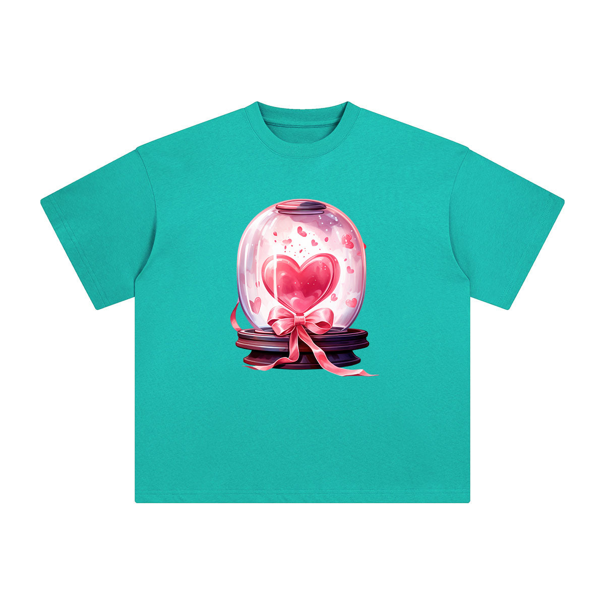 Valentine Love Globe Graphic Tee-INNBLAC Fashion Apparel