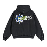 Feeling Lucky Y2K Valentines Washed Hoodie-INNBLAC Fashion Apparel