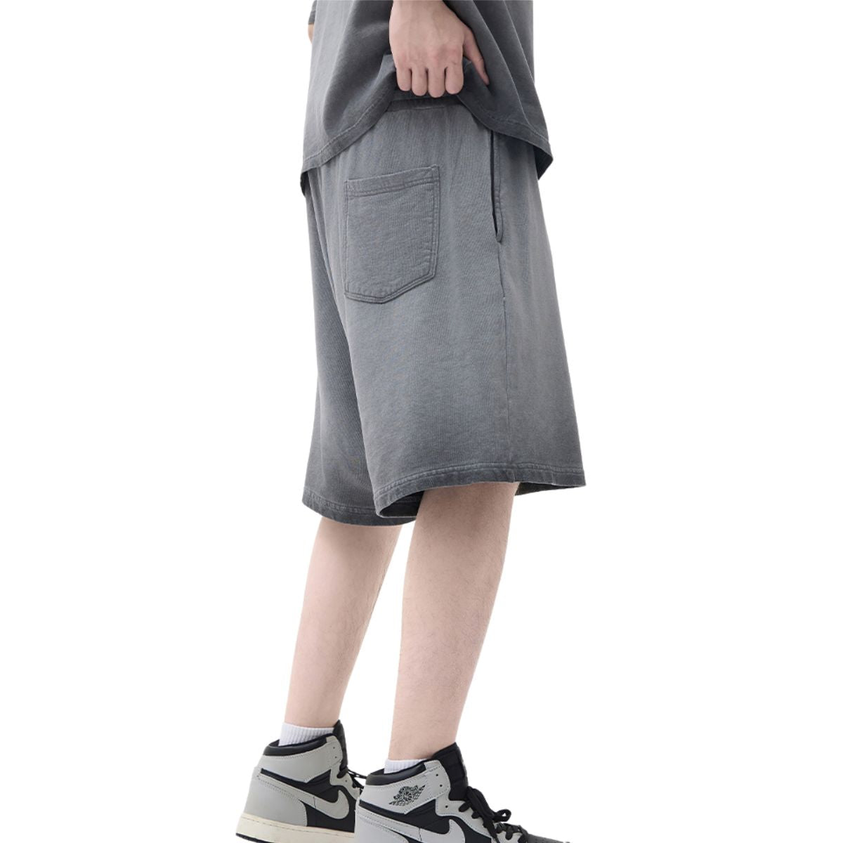 Vintage Washed Cotton Baggy Shorts