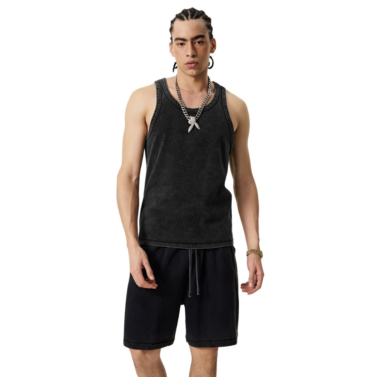 Heavyweight Stone Wash Sleeveless Tee 9.5oz