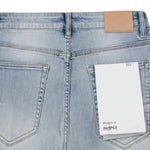 Crystal Trim Stretch Flared Denim Jeans