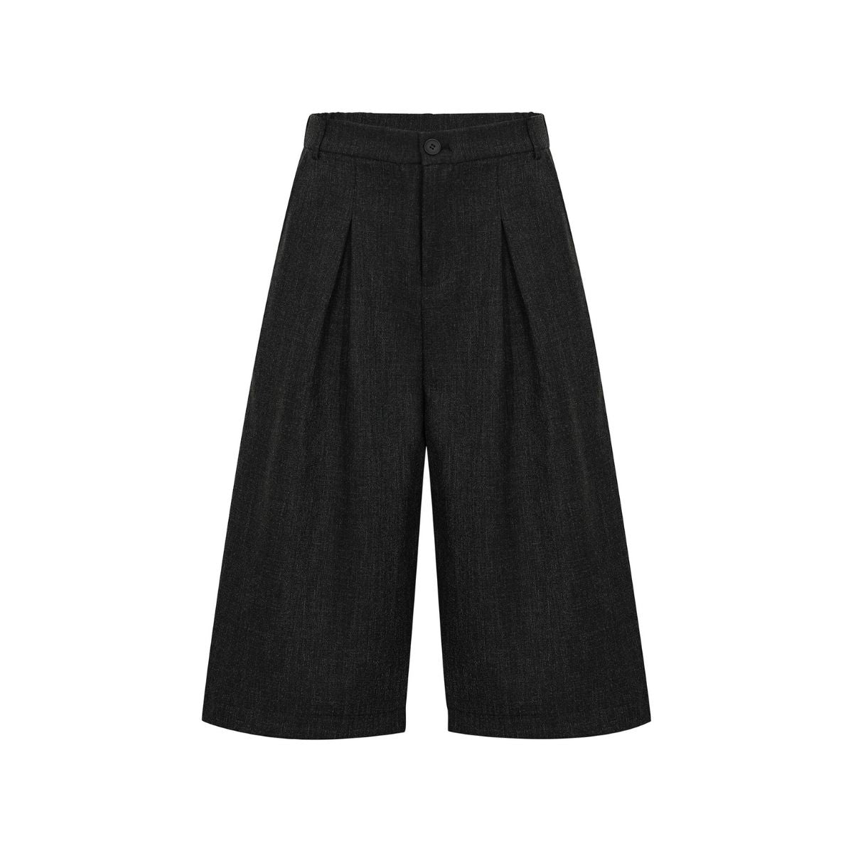 Vintage Draped Pleated Bermuda Shorts