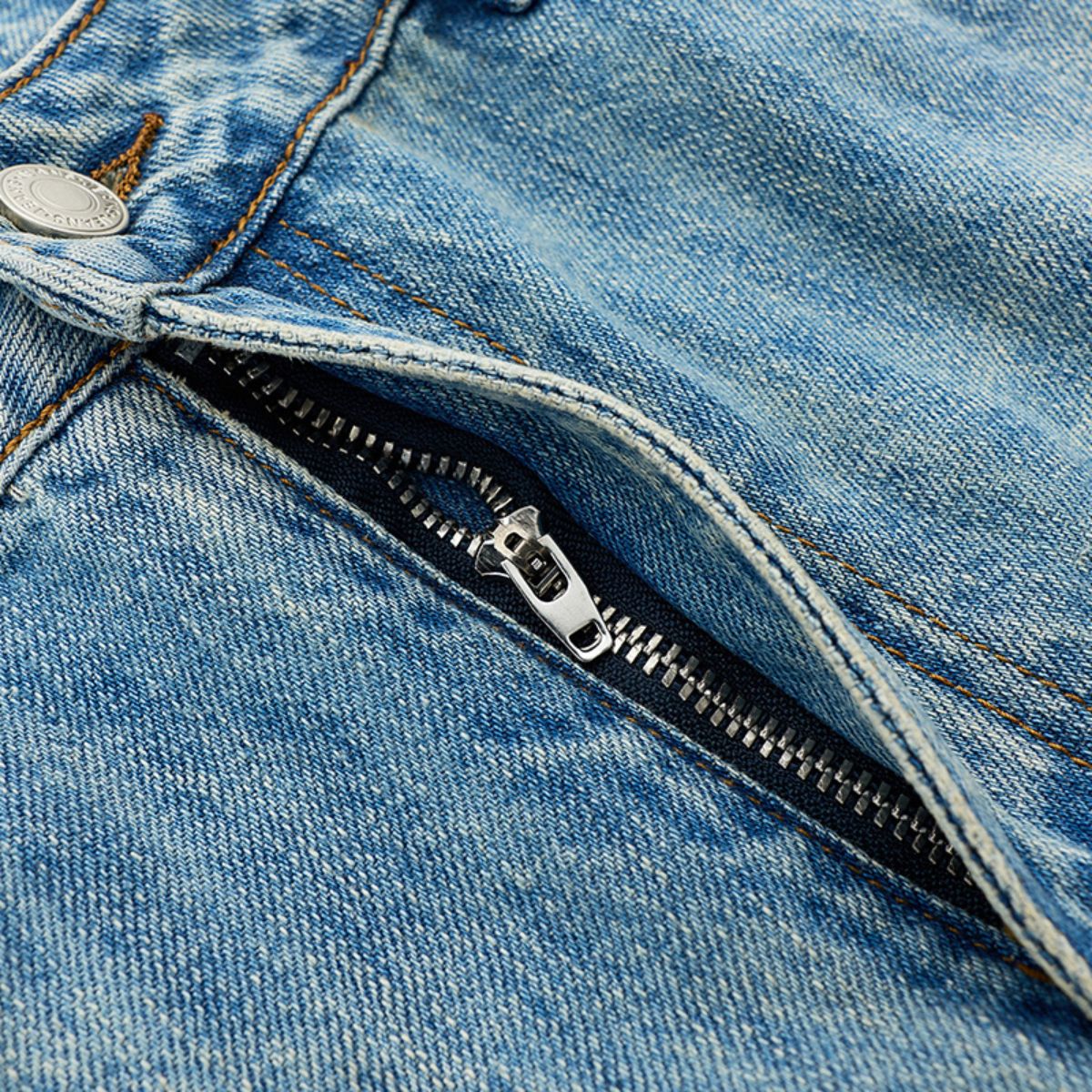 Light Washed Vintage Wide Leg Denim Jeans