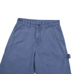 Vintage Washed Faded French‑Blue Wide‑Leg Pants
