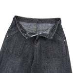 Vintage Washed Slub Distressed Baggy Denim Pants
