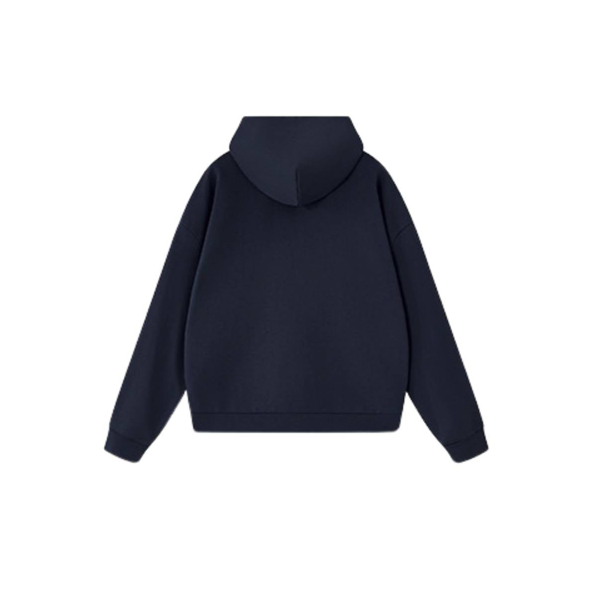 Sudadera con capucha y cremallera lavada de doble cursor