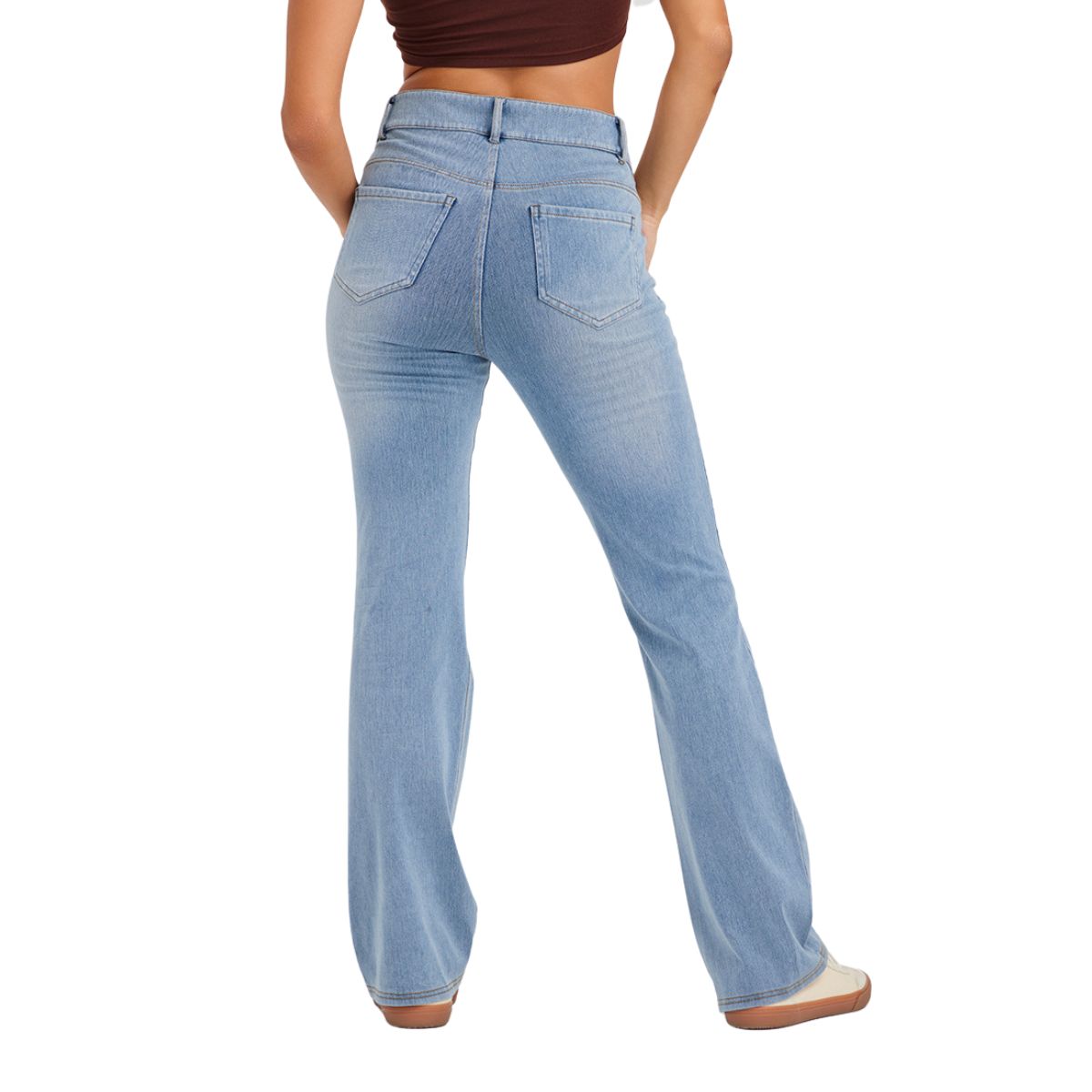 High‑Waisted Butt‑Lifting Whiskered Fitness Casual Pants With Pockets