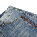 Constructed Decorative Pocket Relaxed Fit Jeans