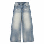Vintage Fade Relaxed Straight Leg Denim Jeans