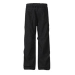 Solid Color Vintage Washed Panel Detail Relaxed Cargo Pants