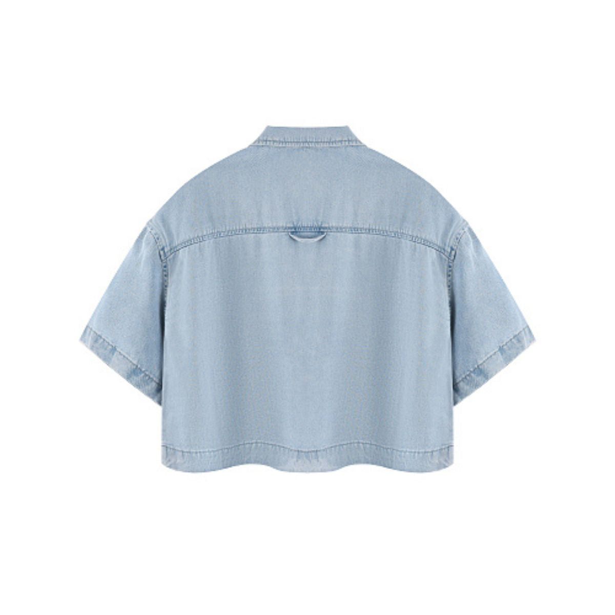 Washed Cotton Button Collar Tee 310G