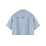 Washed Cotton Button Collar Tee 310G