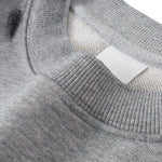 Cotton Terry Washed Distressed Graffiti Drop‑Shoulder Crewneck Sweatshirt