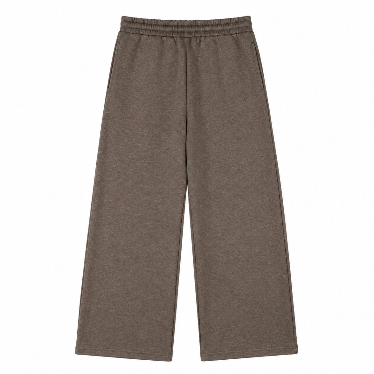 Quiet Luxury Old Money Style 320G Flower-Sand Straight-Leg Trousers