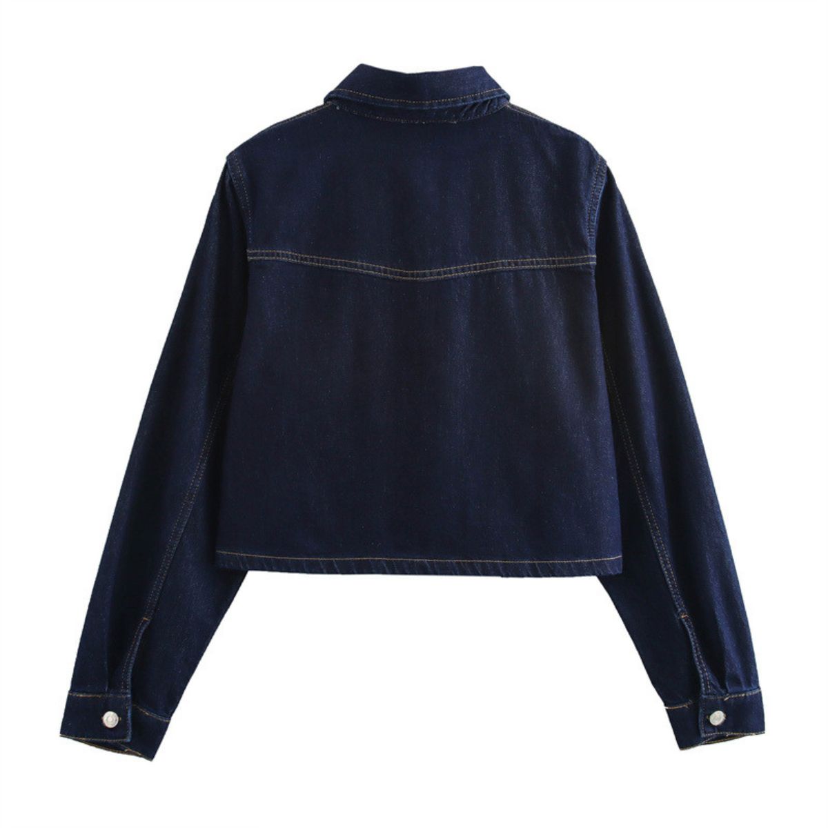 Vestido midi vaquero sin mangas con botones y aberturas en la parte delantera