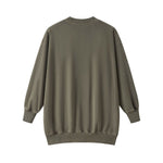 Heavyweight Cotton Washed Vintage Mid‑Length Sweatshirt