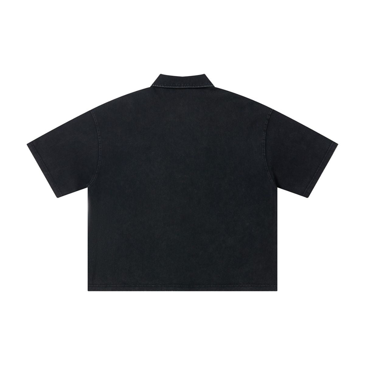 Vintage Polo Collar Loose Casual Short Sleeve T‑Shirt