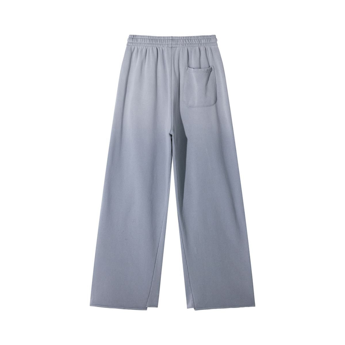 Gradient Monkey‑Wash Heavyweight Cotton Straight‑Leg Casual Pants