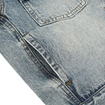 Vestido midi vaquero sin mangas con botones y aberturas en la parte delantera