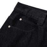 Vintage Multi‑Button Fly Wide‑Leg Straight‑Leg Jeans