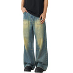 Muddy WashedVintage Washed Pleated Knee Jeans