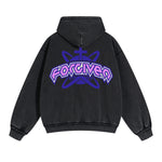 Forgiven Christian Y2k Graphic Double Slider Zip Hoodie-INNBLAC Fashion Apparel