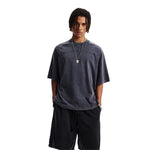 Camiseta vintage de algodón con patchwork lavado de 8.55 oz