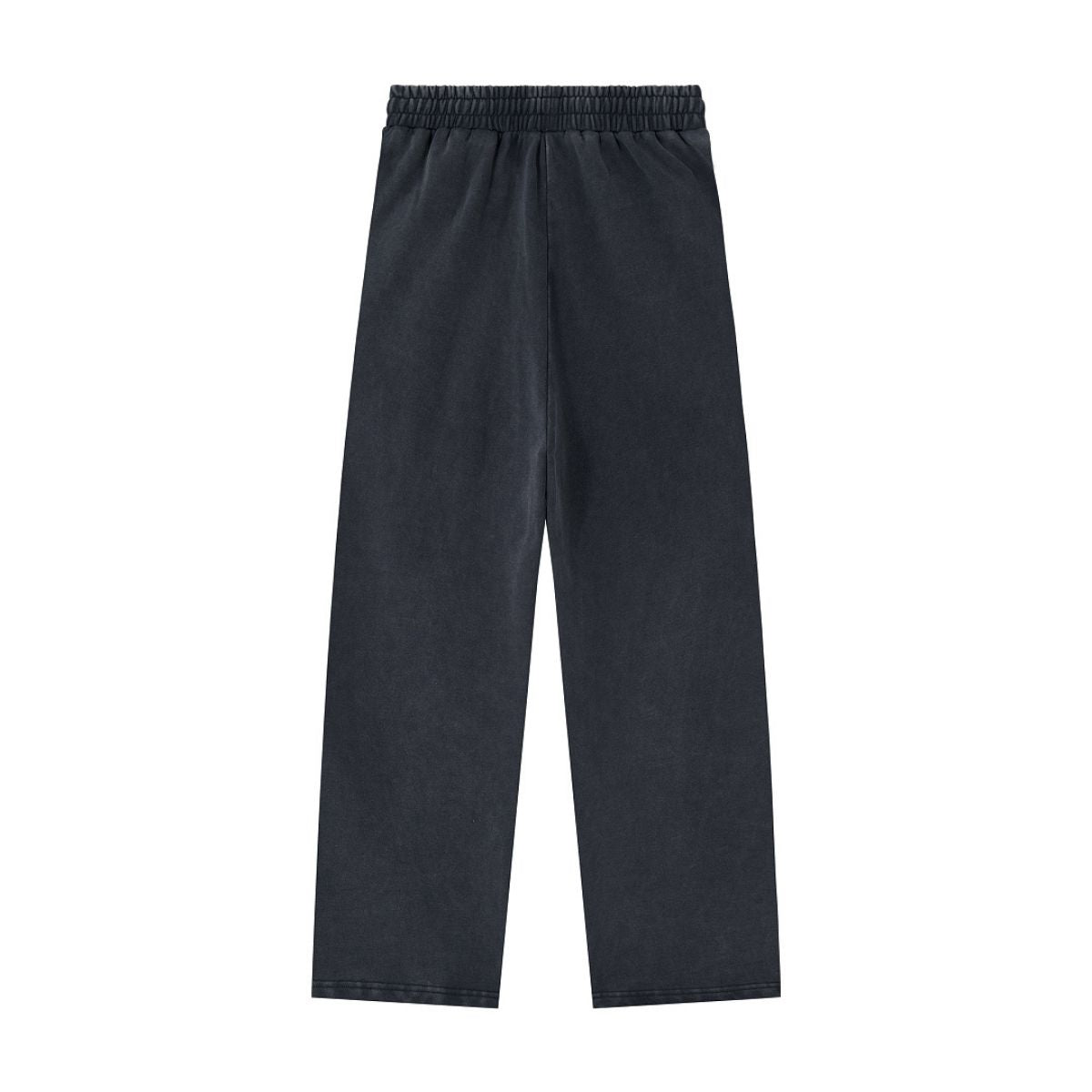 Heavyweight Cotton Washed Distressed Terry Wide‑Leg Pants