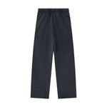 Heavyweight Cotton Washed Distressed Terry Wide‑Leg Pants