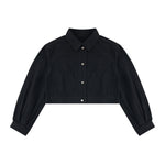 420G Vintage Cropped Slim Fit Denim Jacket