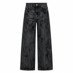 Vintage Smoke Wash Relaxed Flare Denim Jeans