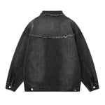 Vintage Frayed Designer Denim Jacket