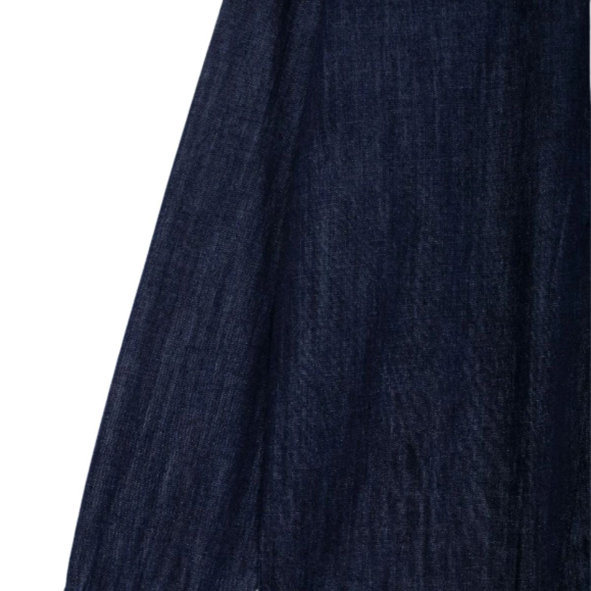 Vestido midi vaquero sin mangas con botones y aberturas en la parte delantera