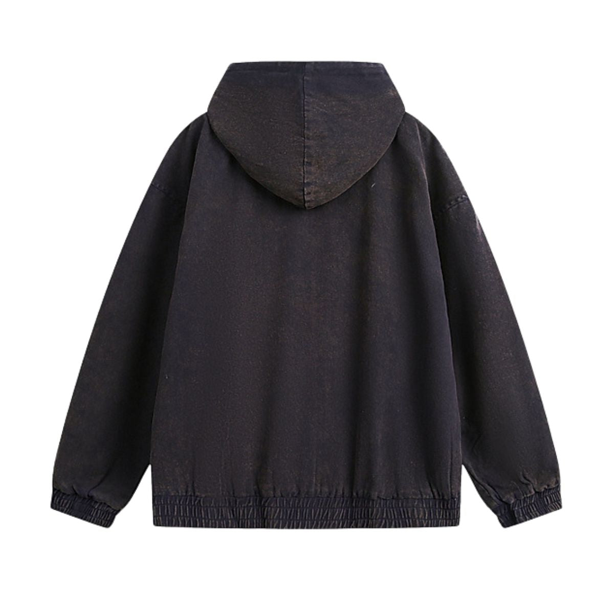 Unisex Retro Washed Layered Denim Jacket