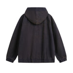 Unisex Retro Washed Layered Denim Jacket