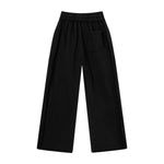 Relaxed Raw Hem Puddle Pants