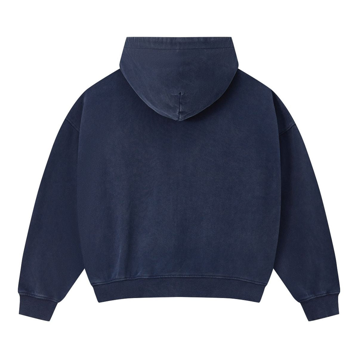 Vintage Relaxed Drop‑Shoulder Zip‑Up Hoodie