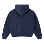 Vintage Relaxed Drop‑Shoulder Zip‑Up Hoodie