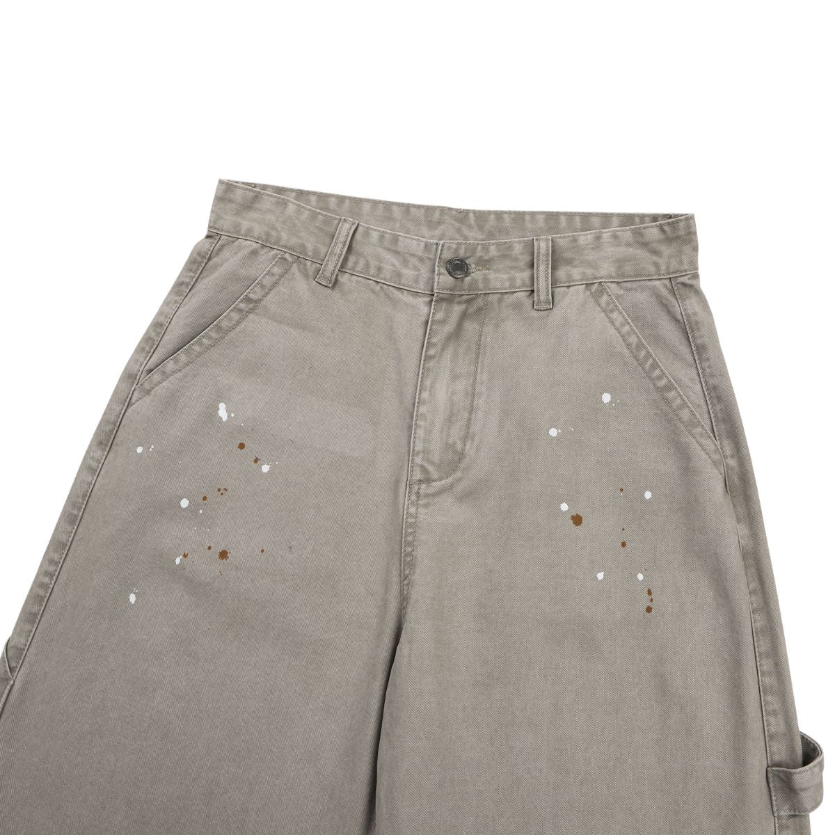 Splash Ink Loose Straight Lumber Pants