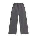Streetwear Vintage Batik Washed Distressed Spliced Wide Leg Pants
