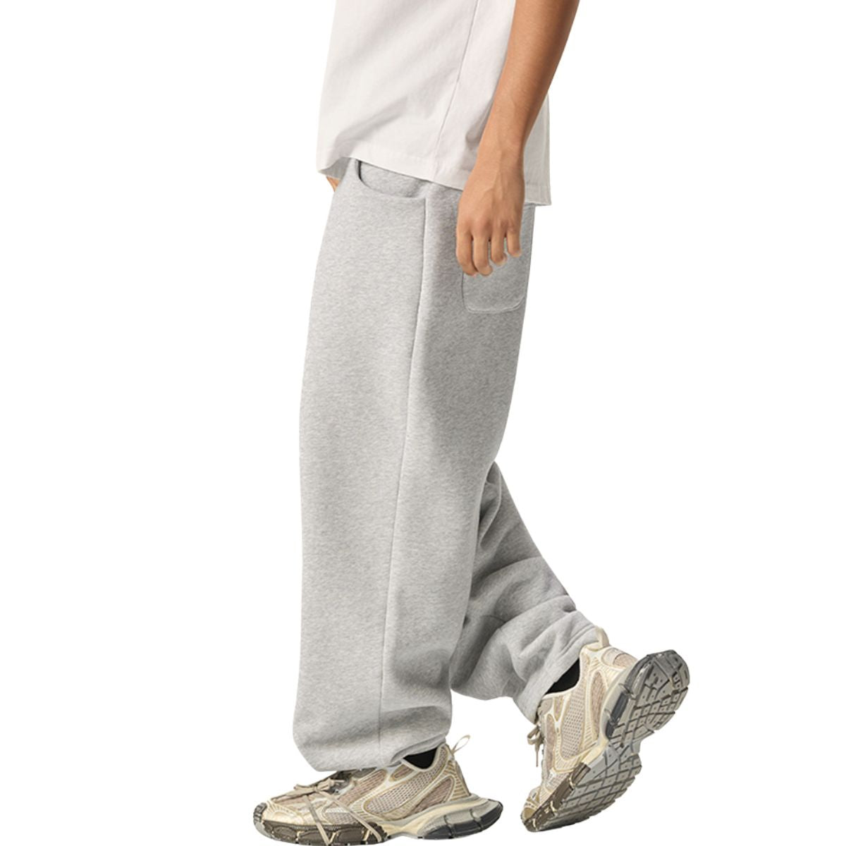 Solid Color Harem Fleece Sweatpants