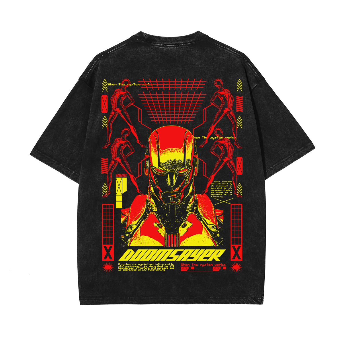 Doomsayer Streetwear Brutalism Graphic Tee-INNBLAC Fashion Apparel
