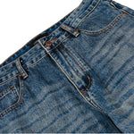 Men's Mid-Rise Straight-Leg Washed Denim Pants â€?Vintage Casual