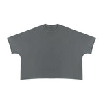 Washed Boxy Cropped Raglan Tee