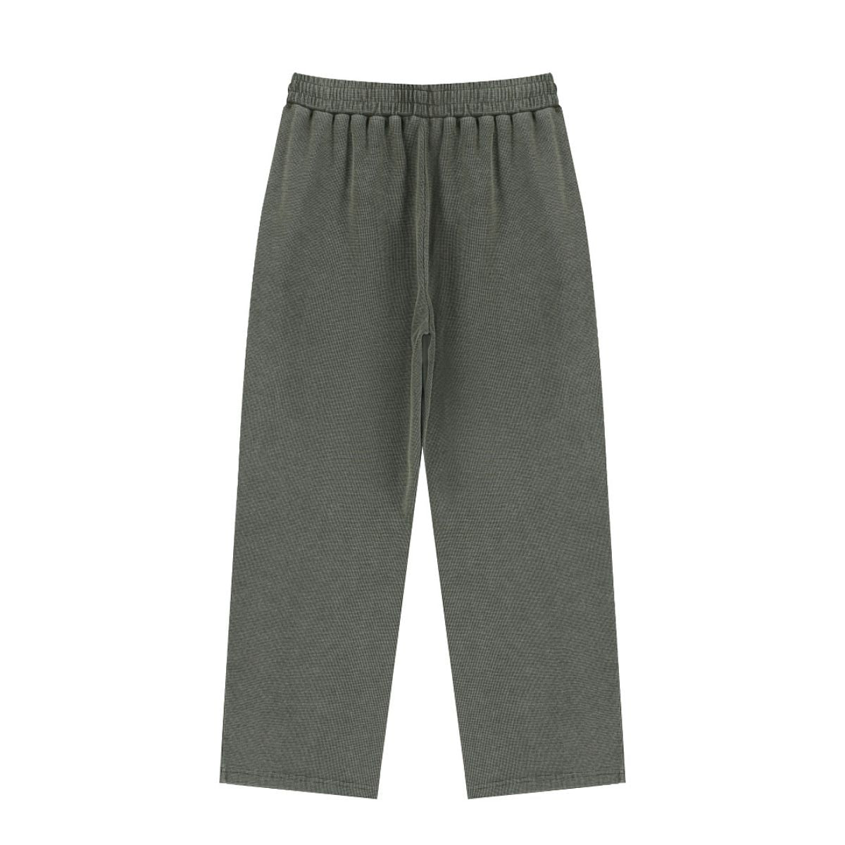 Waffle Texture Relaxed Fit Casual Pants