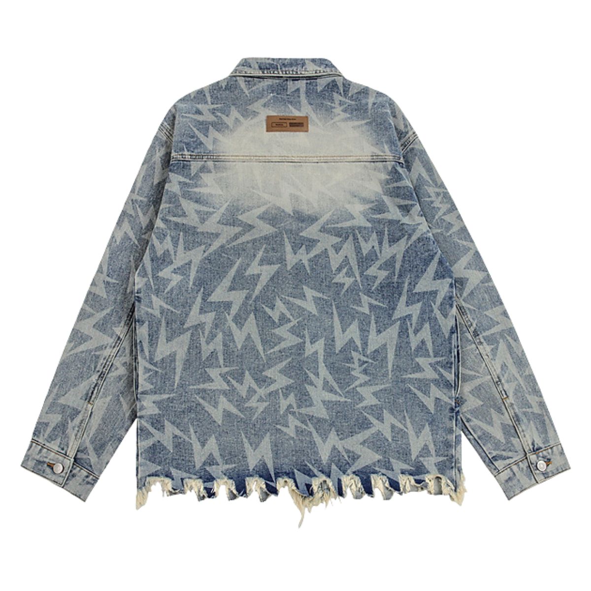 Loose Lighting Pattern Hip-hop Designer Denim Jacket